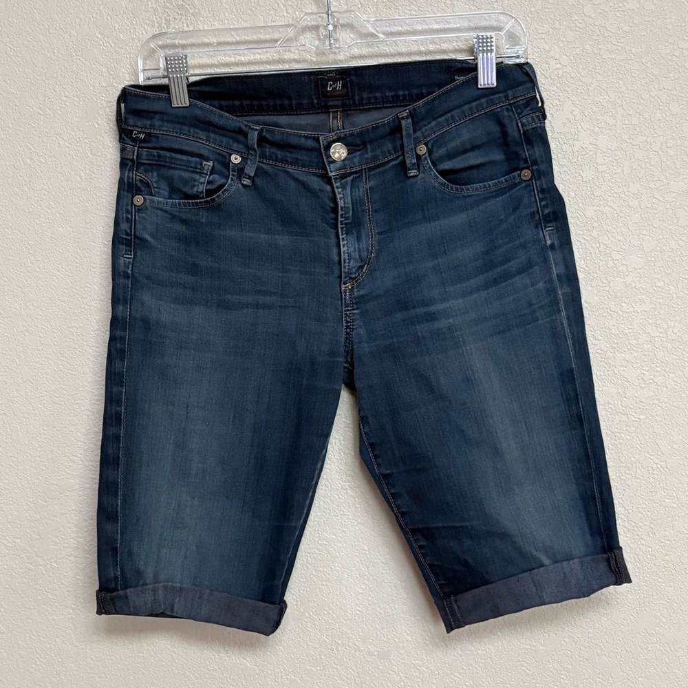 Citizens of Humanity Thomson Low Rise Bermuda Shorts Dark Wash Denim‎ Size 28